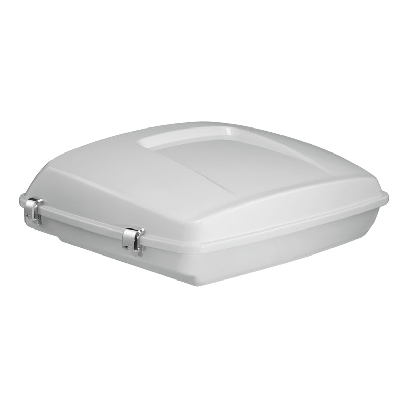 HR3 Stone Washed White Pearl 5.5" Razor Style Touring Trunk Luggage For 14-24 Touring
