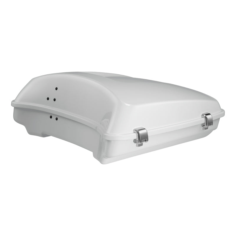 HR3 Stone Washed White Pearl 5.5" Razor Style Touring Trunk Luggage For 14-24 Touring