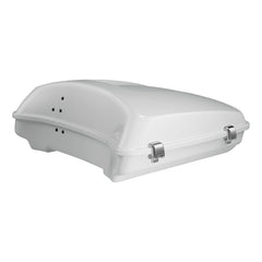 HR3 Stone Washed White Pearl 5.5" Razor Style Touring Trunk Luggage For 14-24 Touring