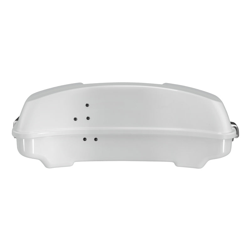 HR3 Stone Washed White Pearl 5.5" Razor Style Touring Trunk Luggage For 14-24 Touring