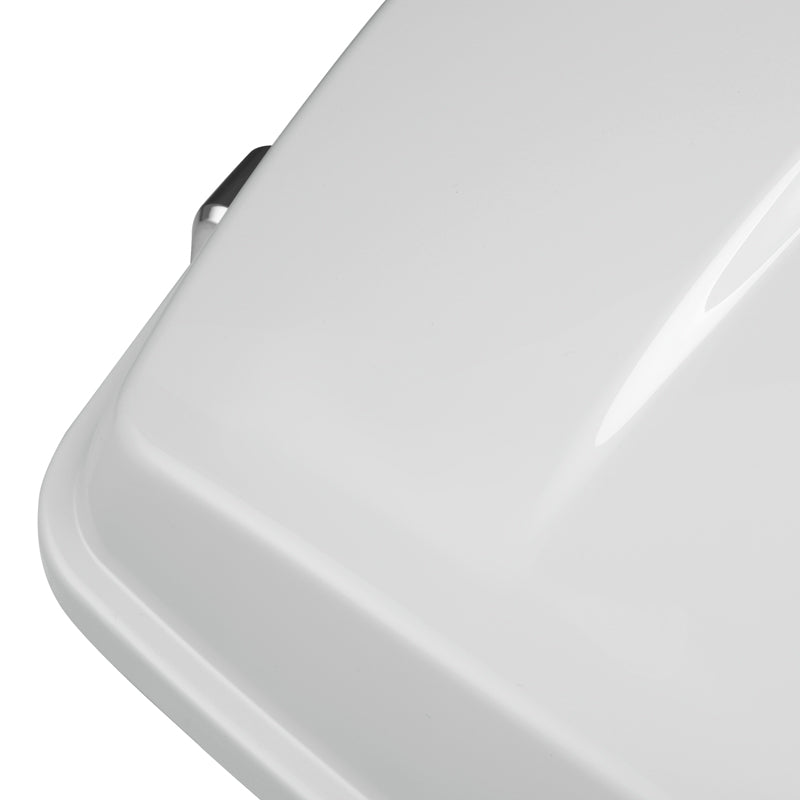 HR3 Stone Washed White Pearl 5.5" Razor Style Touring Trunk Luggage For 14-24 Touring