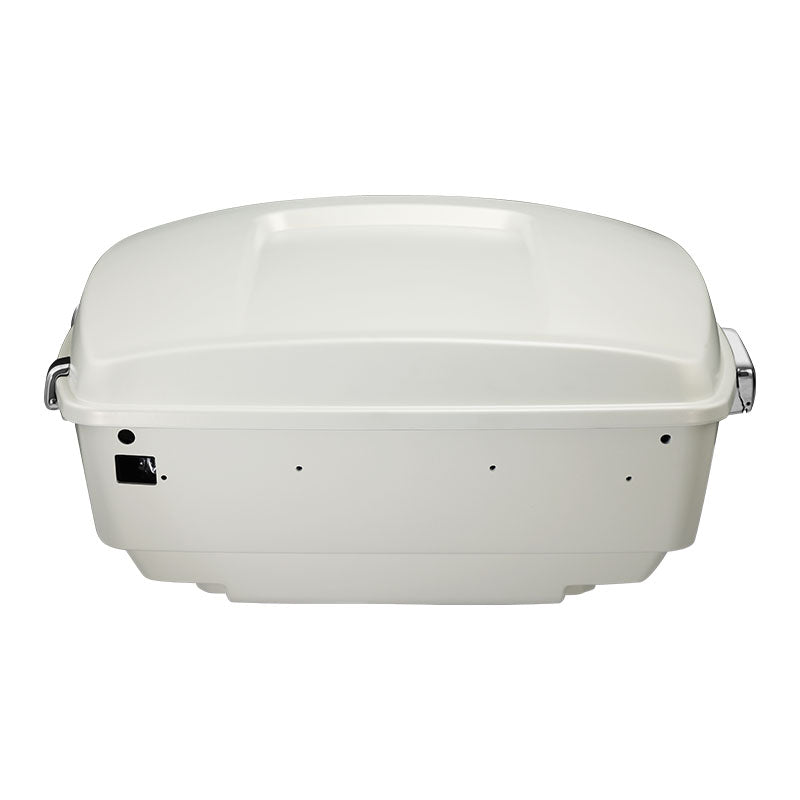HR3 Bonneville salt denim King Size Touring Trunk Luggage with Speaker Cut Outs For 14-24 Harley Touring