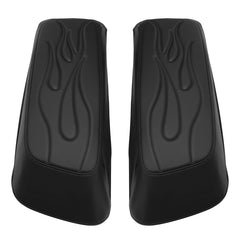 C.C. RIDER Saddlebag Lid Covers Fire Stitching For Harley Touring Street Road Glide 2014-2023