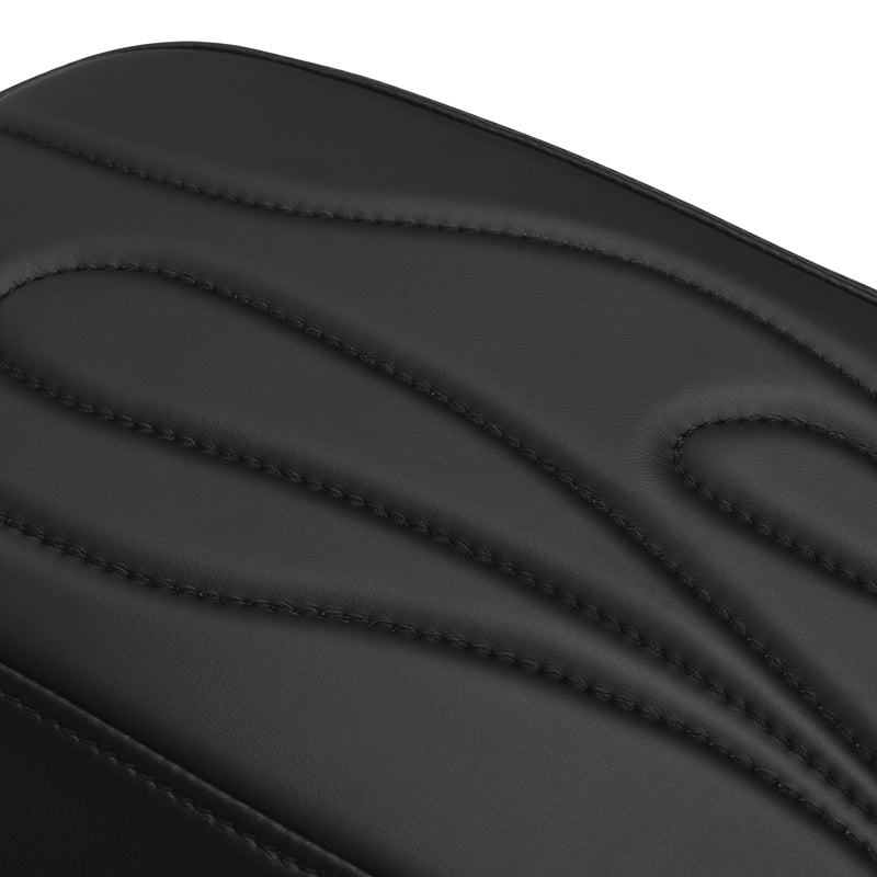 C.C. RIDER Saddlebag Lid Covers Fire Stitching For Harley Touring Street Road Glide 2014-2023