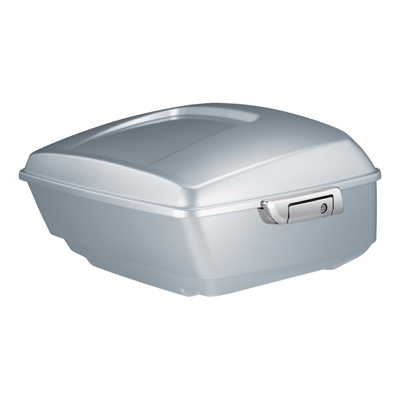 HR3 Barracuda Silver 2020UL 13.7" King Size Touring Trunk Luggage For 14-24 Harley Touring