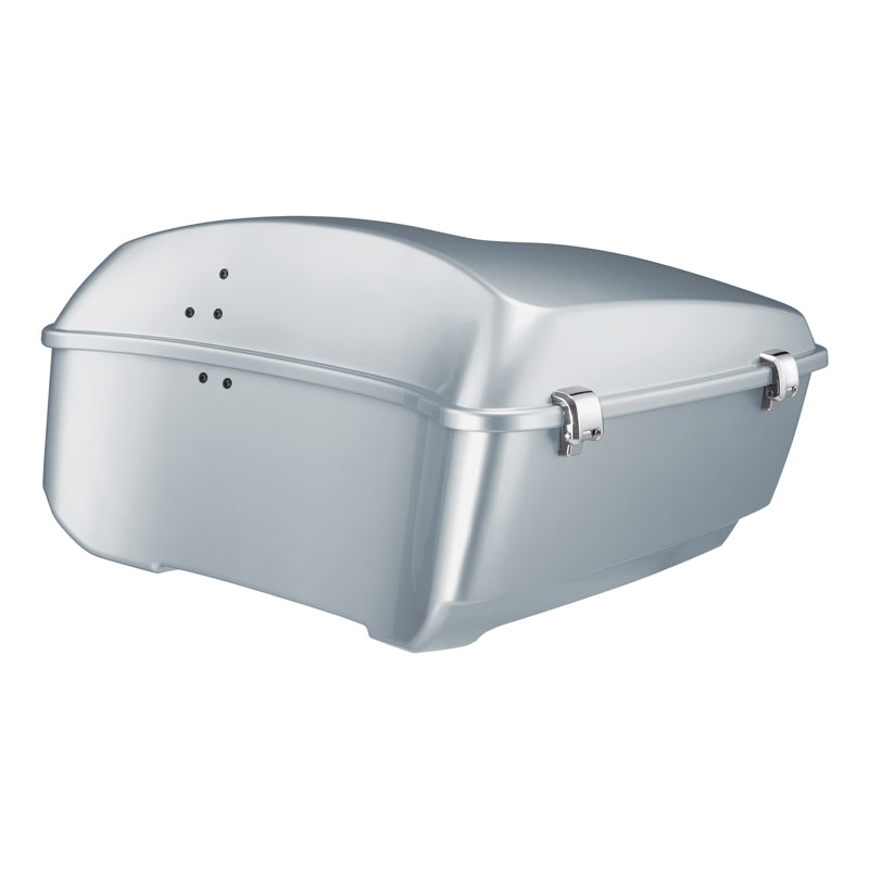 HR3 Barracuda Silver 2020UL 13.7" King Size Touring Trunk Luggage For 14-24 Harley Touring