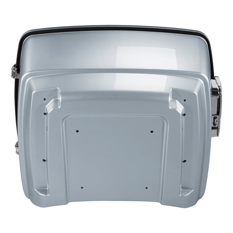 HR3 Barracuda Silver 2020UL 13.7" King Size Touring Trunk Luggage For 14-24 Harley Touring