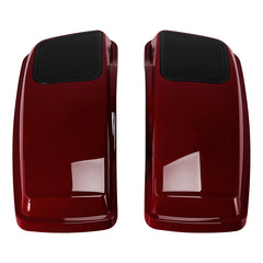 HR3 Billiard Red 6 X 9" Saddlebags Lid Speaker Cutouts W/ Grill For Harley Touring Models 2014-2023