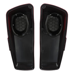 HR3 Billiard Red 6 X 9" Saddlebags Lid Speaker Cutouts W/ Grill For Harley Touring Models 2014-2023