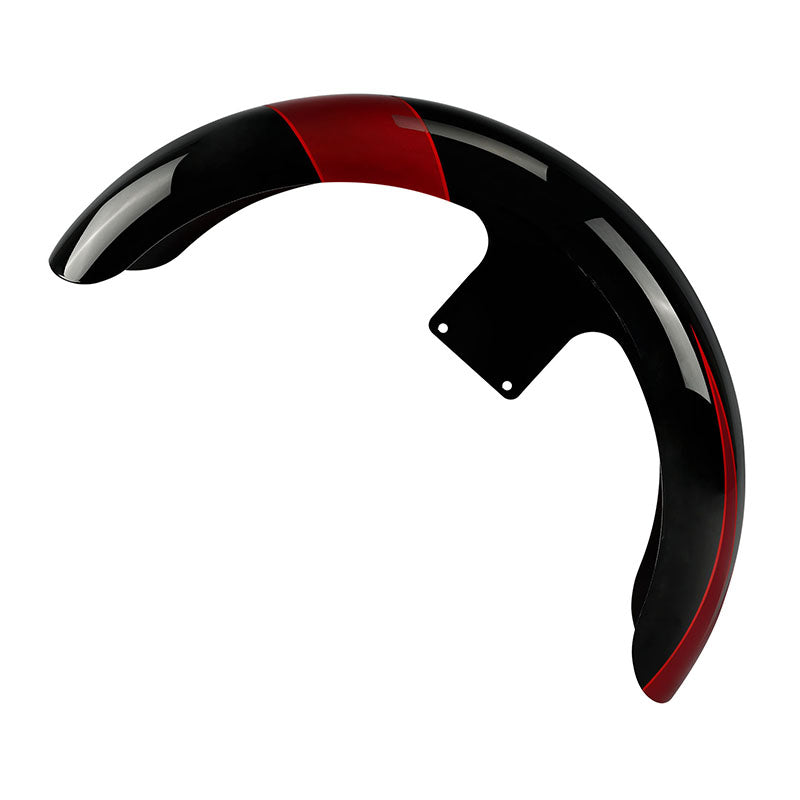 HR3 Starfire Black / Atomic Red 21" Wrap Front Fender Fit For Harley Touring 2014-2023