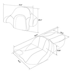 C.C. RIDER King Passenger Backrest King Touring Pack Trunk Backrest For Touring Road Glide Electra Glide Street Glide Road King, 2014-2025