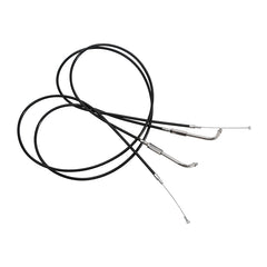 Custom Chrome 150cm Black Vinyl Throttle+Idle Cables Fit For Harley Sportster XL883 1200 02-14