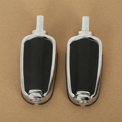 Santee Highway Male Mount T Series Rubber Footpegs Footrest Gloss Black Chrome Fit For Harley All Models