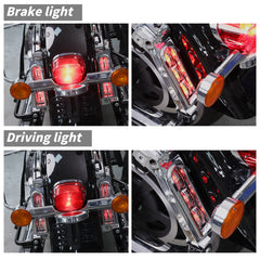 CUSTOM CHROME Saddlebag Filler Support w/ LED Light Fit For Harley Touring '14-'24
