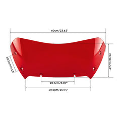 HR3 Red Windshield Fit For Harley Road Glide 2023-2025