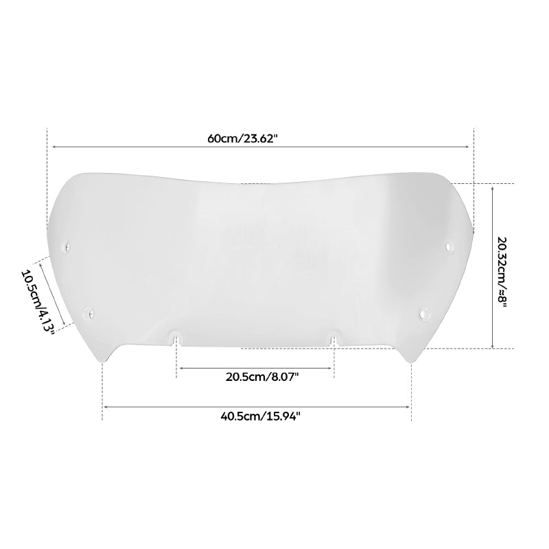 HR3 Transparent Windshield Fit For Harley Road Glide 2023-2025