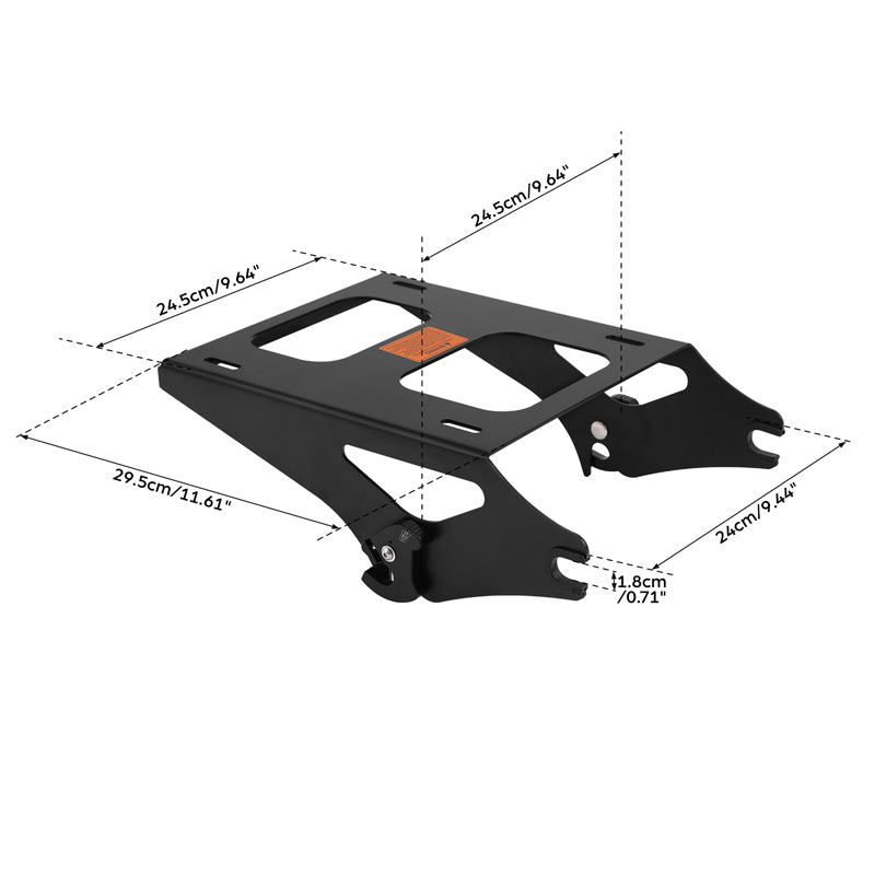 Detachable Tour Pack Mount Rack+Docking Hardware Kit Fit For Harley Touring 14+