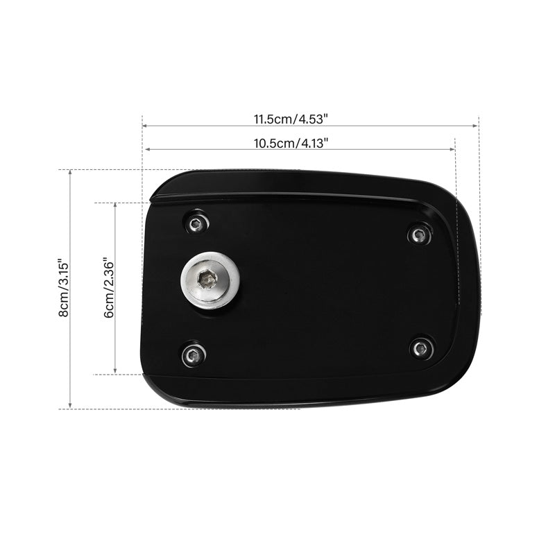 CUSTOM CHROME Brake Pedal Pad Cover Fits For Harley Touring Dyna Softail