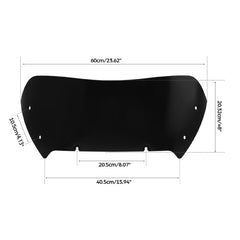 HR3 Black Windshield Fit For Harley Road Glide 2023-2025