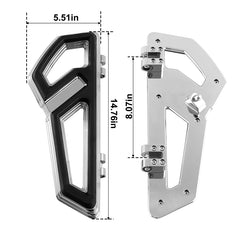 CUSTOM CHROME Empire Front Rider Driver Footboard FloorBoard Fit For Harley Touring Softail