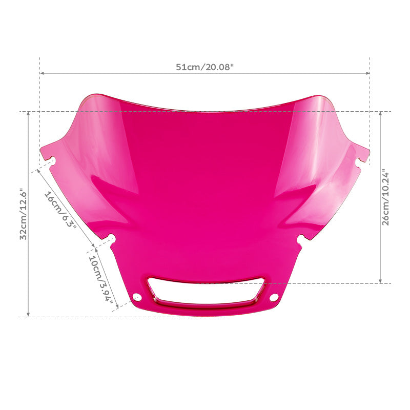 HR3 7" Rose Red Windshield Fit For Harley Low Rider ST FXLRST 2022-2025