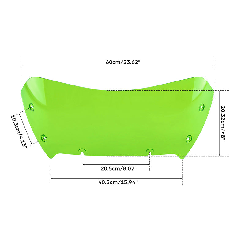 HR3 Green Windshield Fit For Harley Road Glide 2023-2025