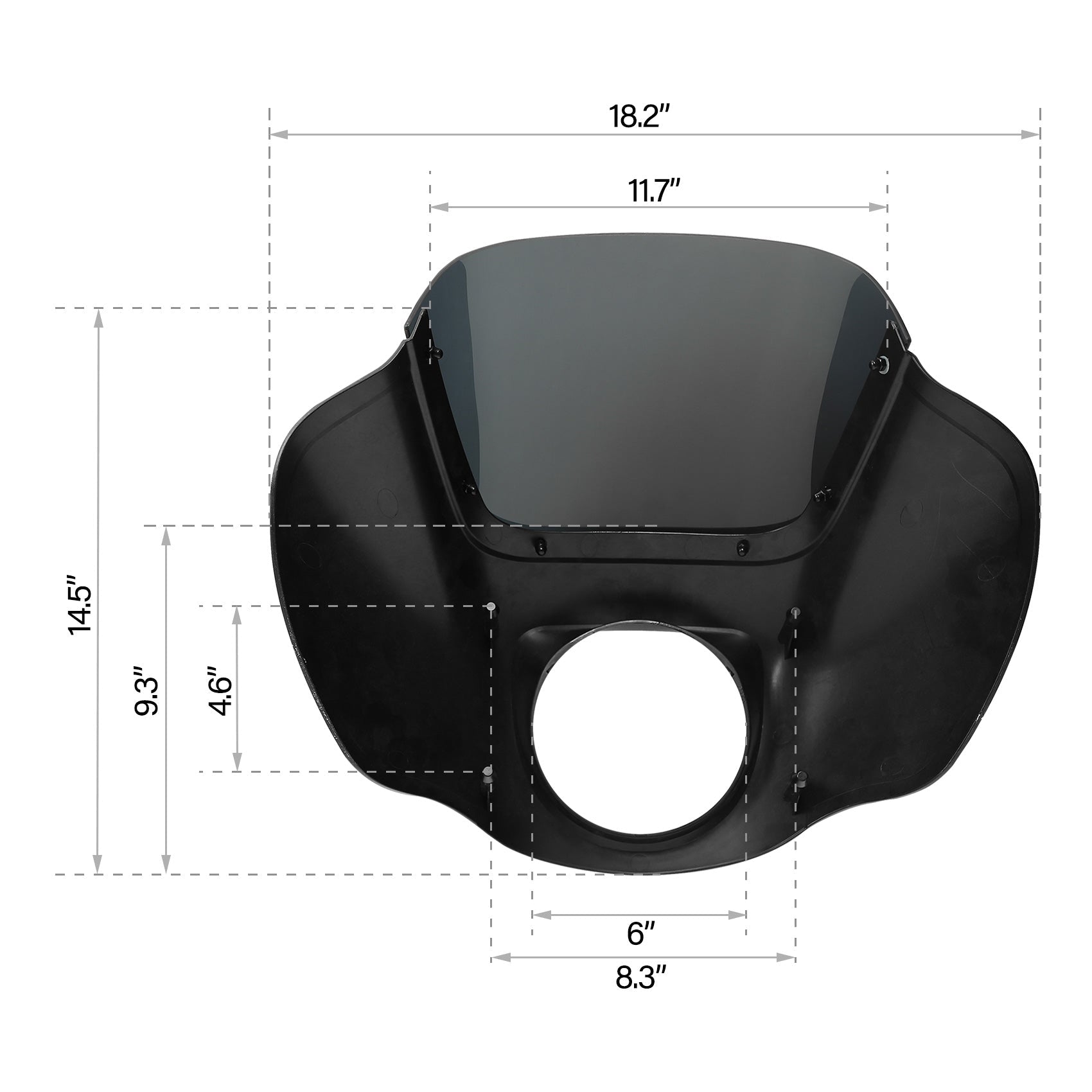 HR3 Wicked Red Headlight Fairing & Windshield Fit For Harley Softail FXBB FXLR 2018-2022