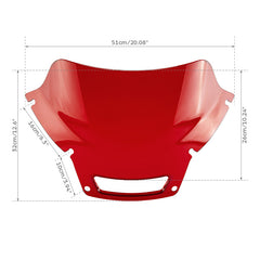 HR3 7" Red Windshield Fit For Harley Low Rider ST FXLRST 2022-2025