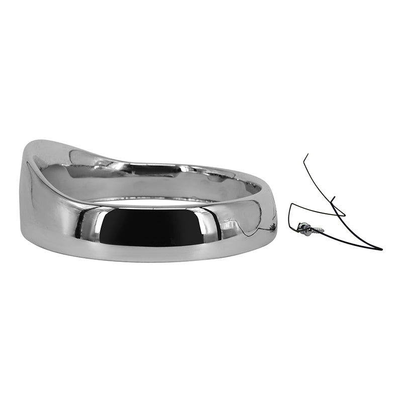 Custom Chrome 7" Headlight Lamp Trim Ring Bezel Visor Cover Fit For Harley Touring FLH 1960-Up