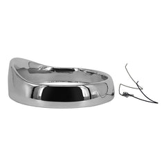 Custom Chrome 7" Headlight Lamp Trim Ring Bezel Visor Cover Fit For Harley Touring FLH 1960-Up